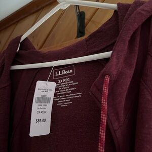 LL Bean zip up Hoodie